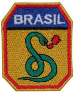 A cobra fumando. Emblema da Força Expedicionária Brasileira. 