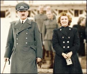 Adolf Hitler e Eva Braun.
