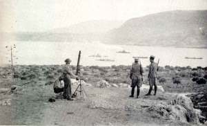 Guarnição militar britânica em Creta.