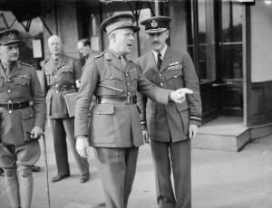 Lord Gort, comandante da BEF (British Expeditionary Force) no norte da França.