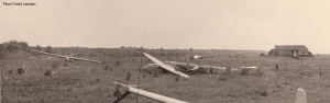Planadores utilizados pelos Fallschirmjäger (paraquedistas) alemães na tomada da fortaleza de Eben-Emael, na Bélgica.