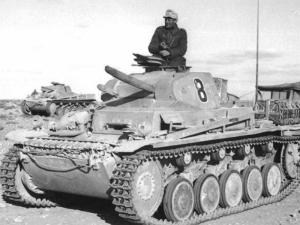 Panzer II pertencente ao Afrikakorps.